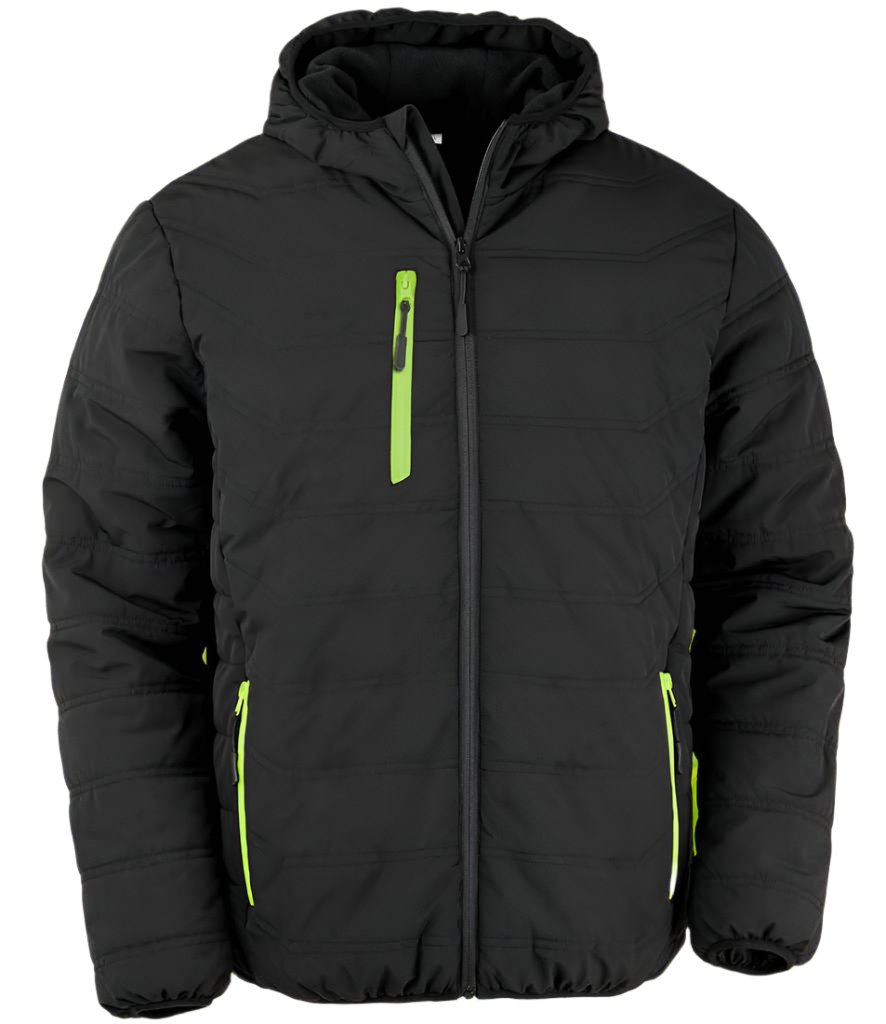 RS240 Black/Lime Green Front